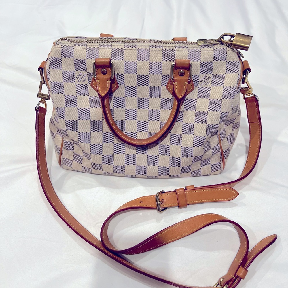 Louis Vuitton Speedy B 25 Damier Azur